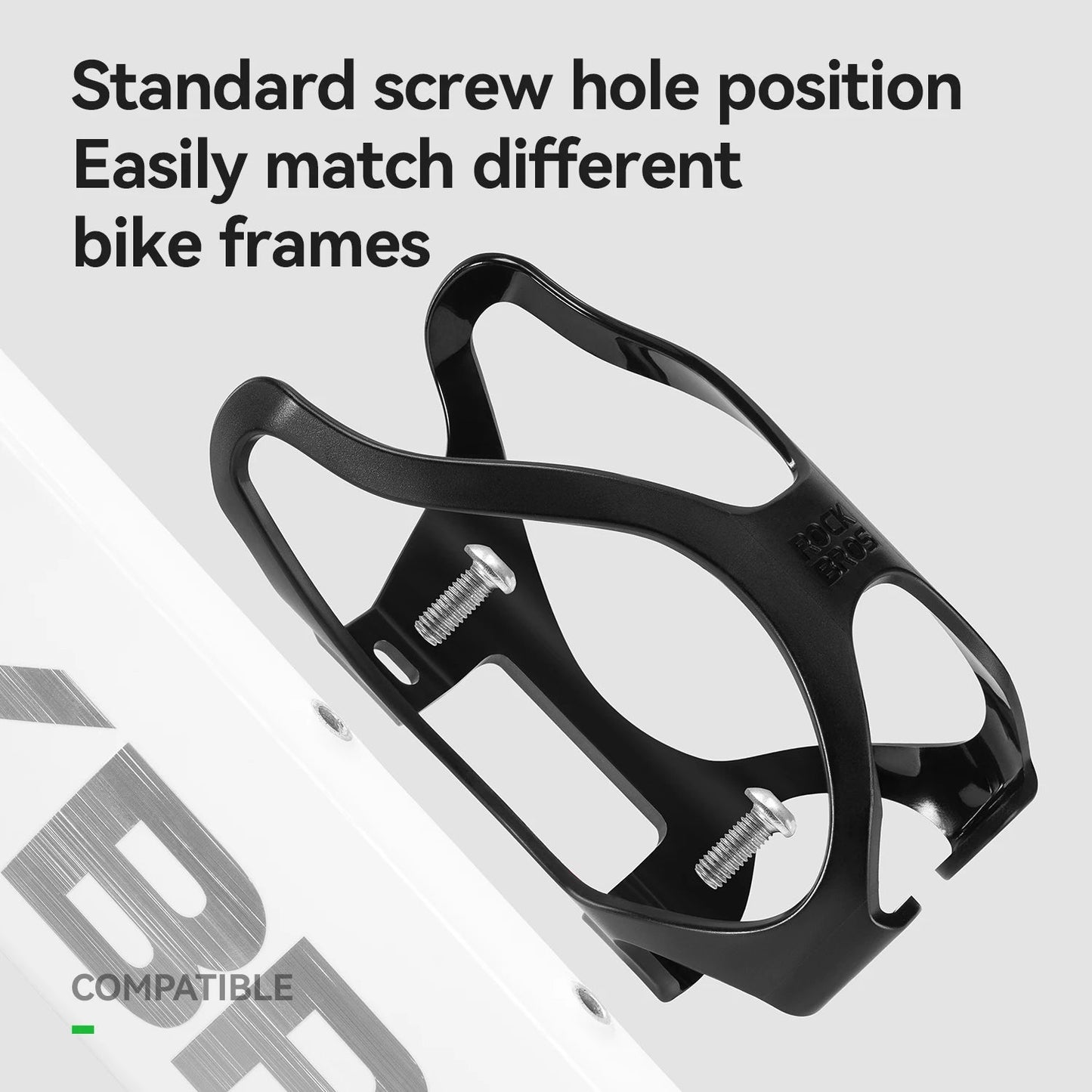 ROCKBROS Cycling Bottle Cage Bicycle Mountain Bike Cup Holder High-strength PC Water Bottle Bracket Enclosed Cycling Kettle Rack GlowCart