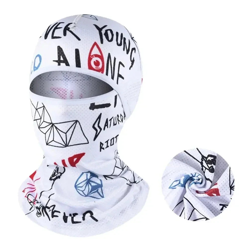 Summer Cool Balaclava Ice Silk Cycling Full Face Cap Sun GlowCart