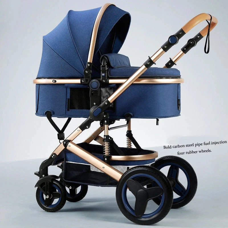 Newborn 2 In 1 Baby Stroller,Luxury high landscape baby carriage,Folding pram,travel Pushchair,baby trolley car,baby strollers GlowCart