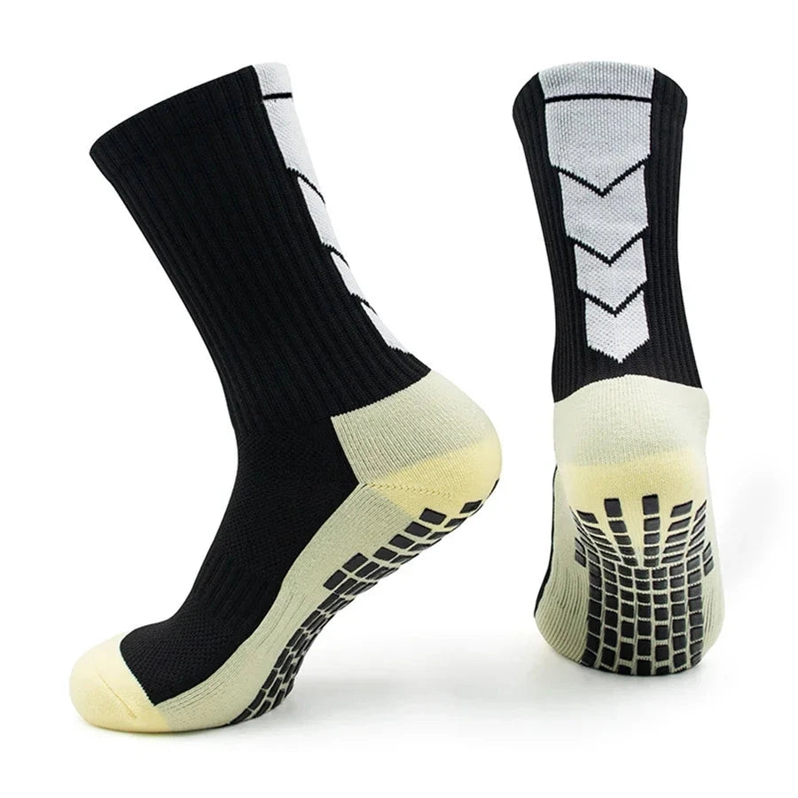 4Pair Men Women Non-Slip Grip Socks for Sports Football Basketball Baseball Rugby Soccer Cycling Running Tennis  Exercise GlowCart
