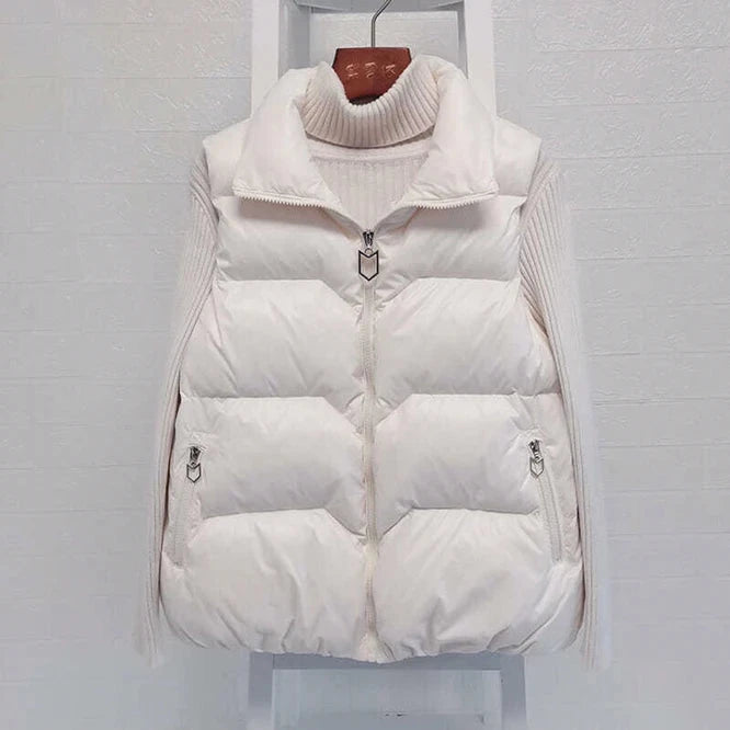 2024 New Autumn Winter Down Cotton Women's Vest Korean Loose GlowCart