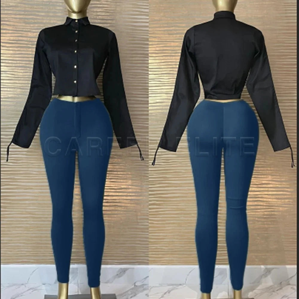 Women's Pants High Waist Skinny Leggings Pant Fashion Sexy GlowCart