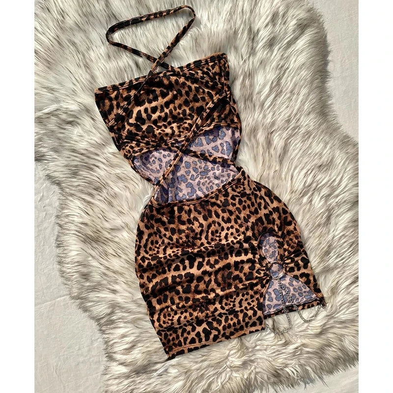 Elegant And Fashionable Women's Sexy Leopard Print Mini GlowCart