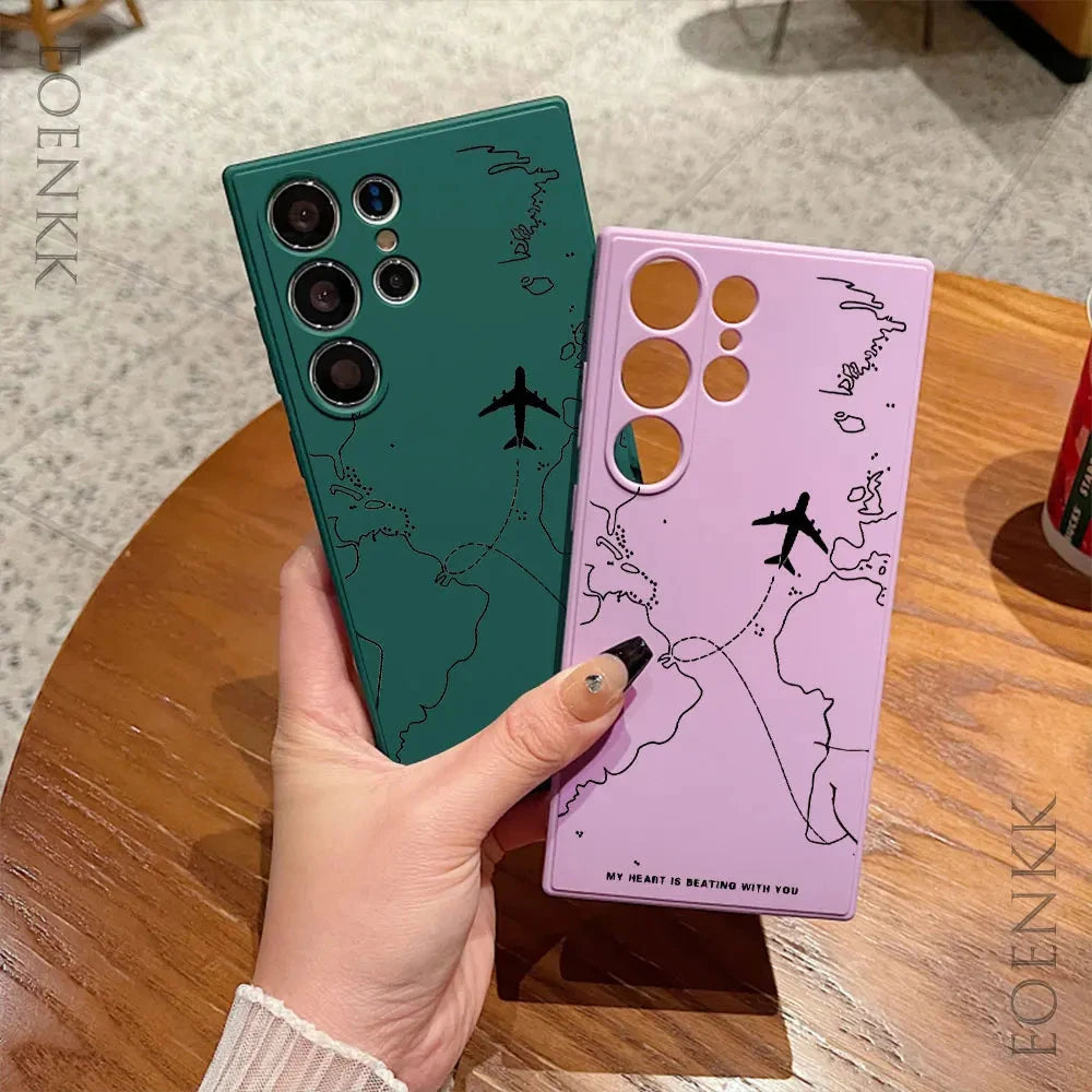 Silica gel Phone Case For Samsung Galaxy S25 S24 Ultra S23 GlowCart