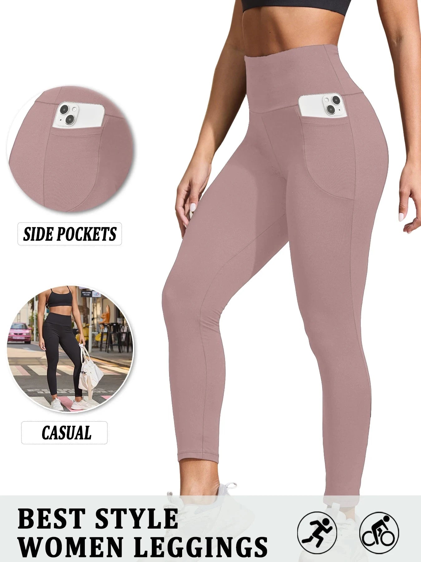 Super Soft Sports Leggings With Pockets For Women High GlowCart