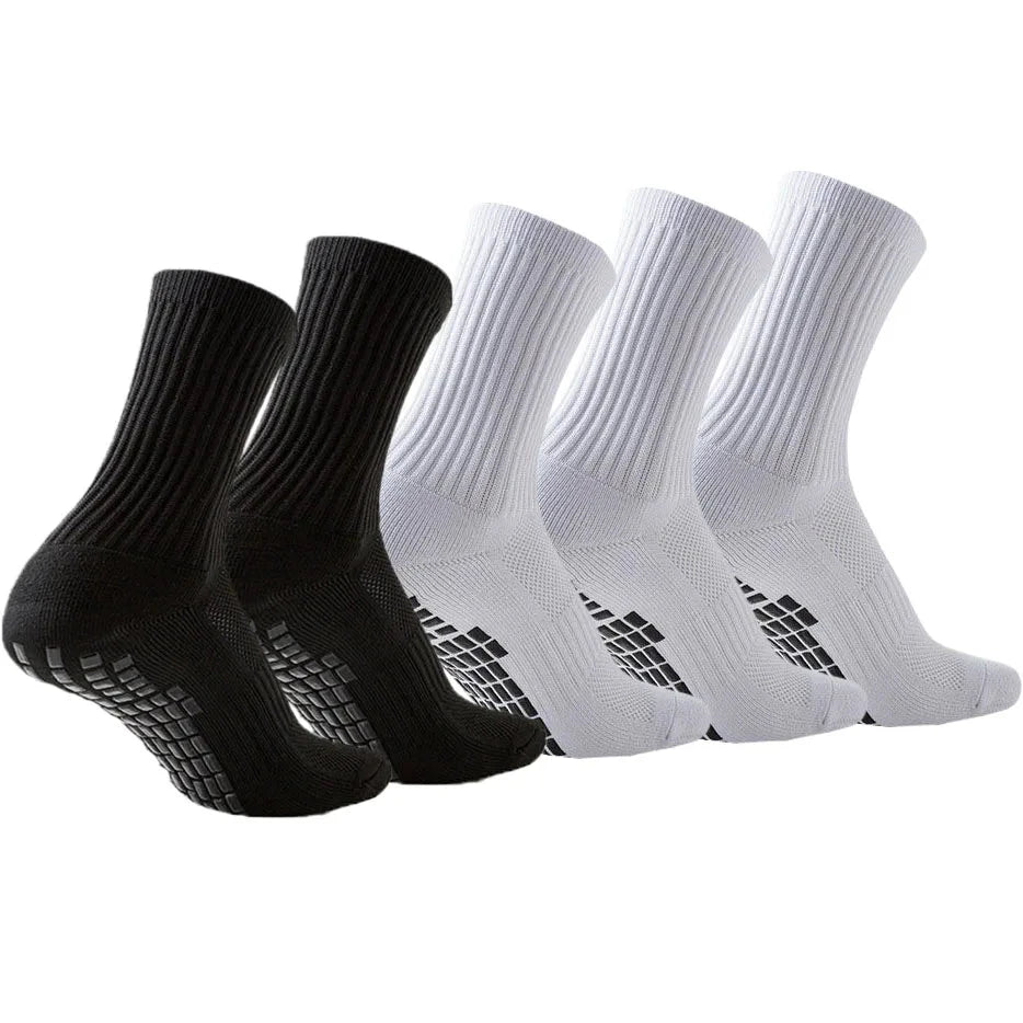 5Pairs football socks men women towel bottom Terry grip socks basketball rugby soccer running tennis outdoor sport socks GlowCart