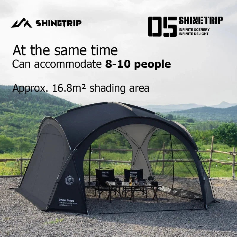 ShineTrip Outdoor Extra Large Camping Shade Tent Family GlowCart