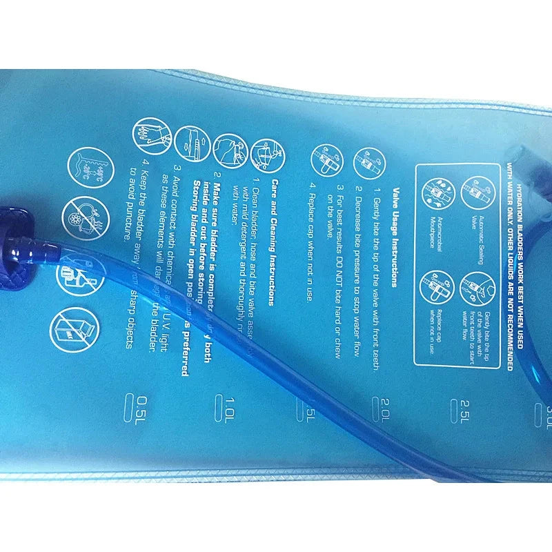 Outdoor Soft Reservoir Water Bladder Hydration Pack Water Storage Bag - 1.5L 2L 3L Running Hydration Equipments GlowCart