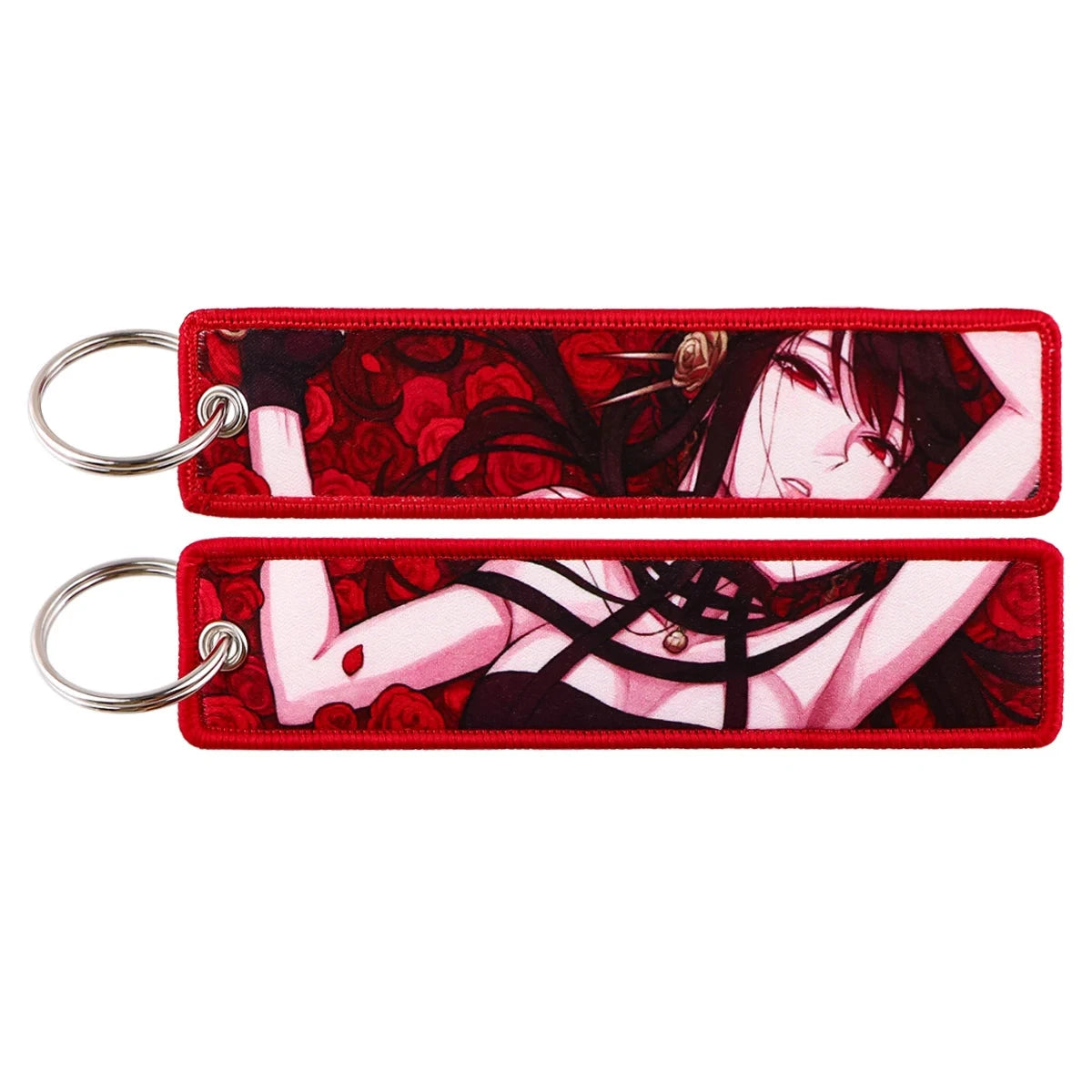 Classic Anime Cool Embroidery Key Fobs Key Tag Motorcycles GlowCart