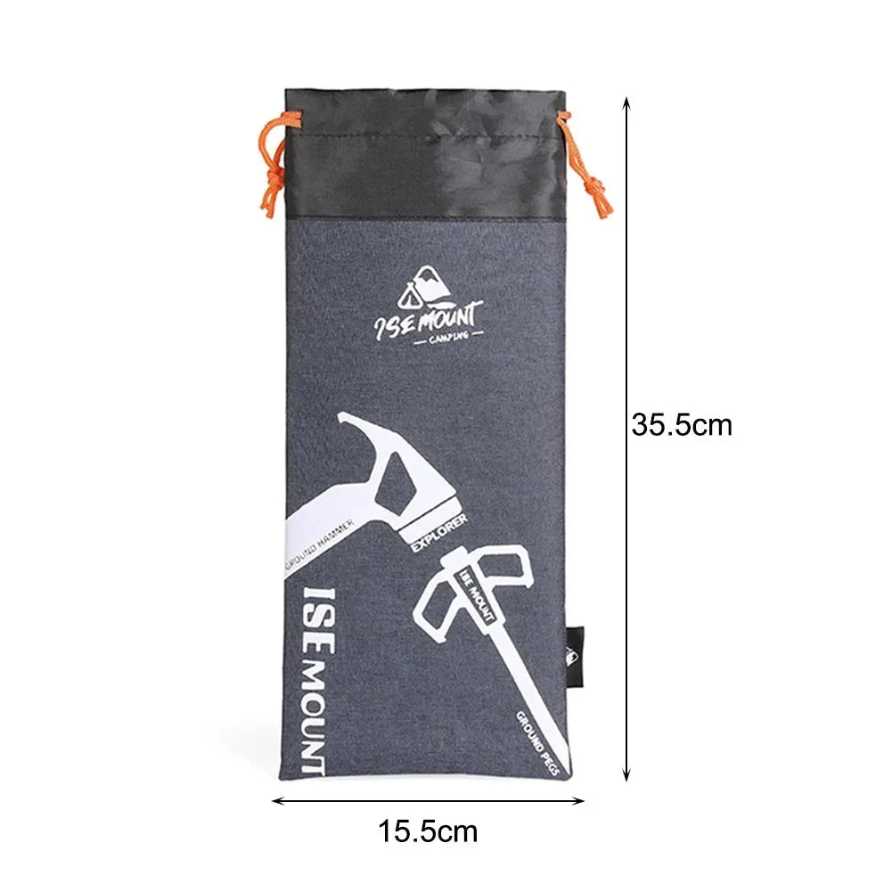 Oxford Cloth Camping Tent Stake Bag Portable Stake Storage GlowCart