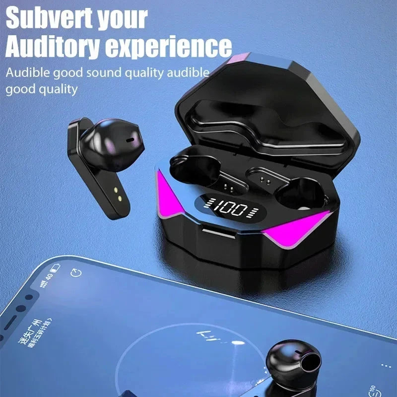 NEW AIR X15 Earphones Bluetooth Wireless Gamer Headphones GlowCart