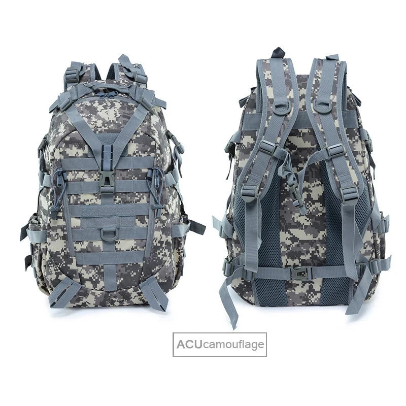 25L Camping Backpack Men's Bag Travel Bags Tactical Molle GlowCart