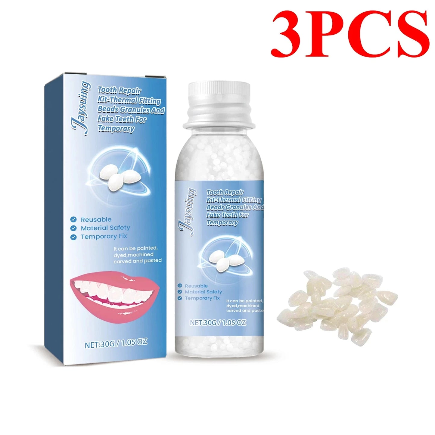 30g Temporary Tooth Repair Moldable Teeth And Gaps False GlowCart