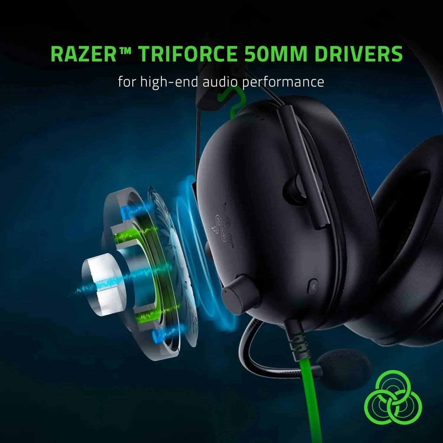 New Razer BlackShark V2 X Wired Esports Headset Advanced GlowCart