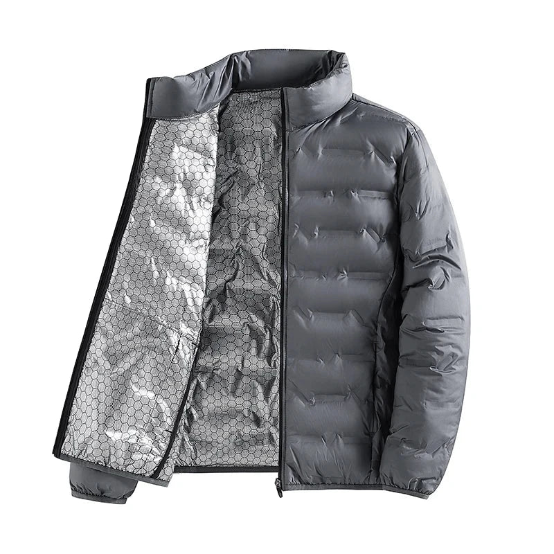 Graphene Self-heating Down Jacket Men Solid Windproof GlowCart