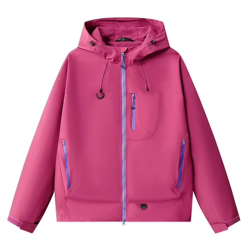 Men's Waterproof Rain Jacket Autumn Lightweight Outer Hooded GlowCart