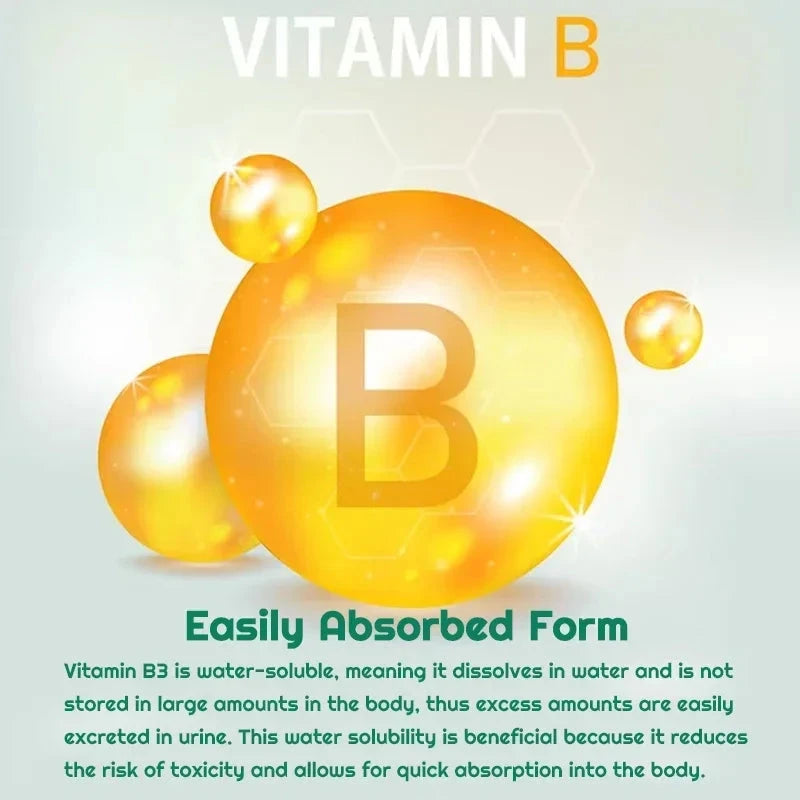 Niacinamide Vitamin B3 Capsules - Supports Skin Cell Health, GlowCart