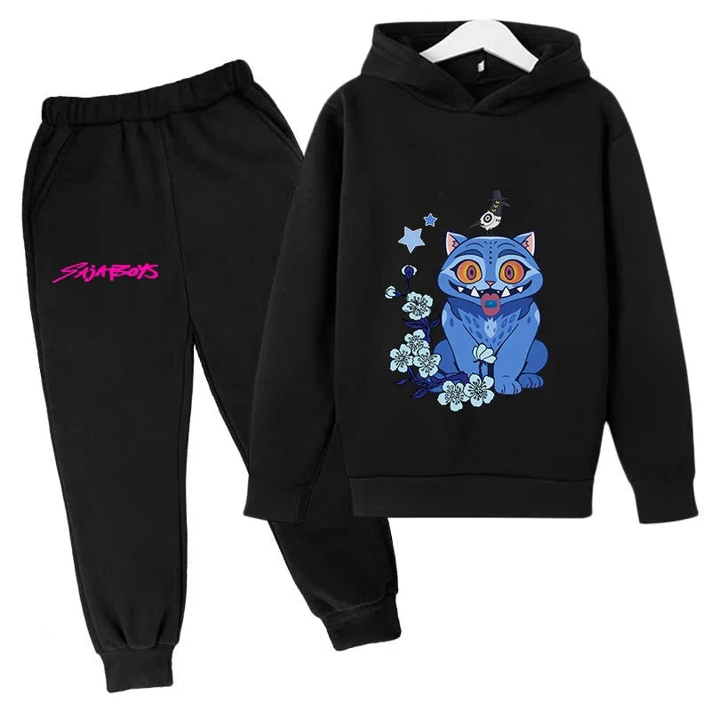Exquisite KPOP Korean Trend Children Casual Hoodie Comfortable Outfit For Kids Daily Wear And Stylish Activities GlowCart