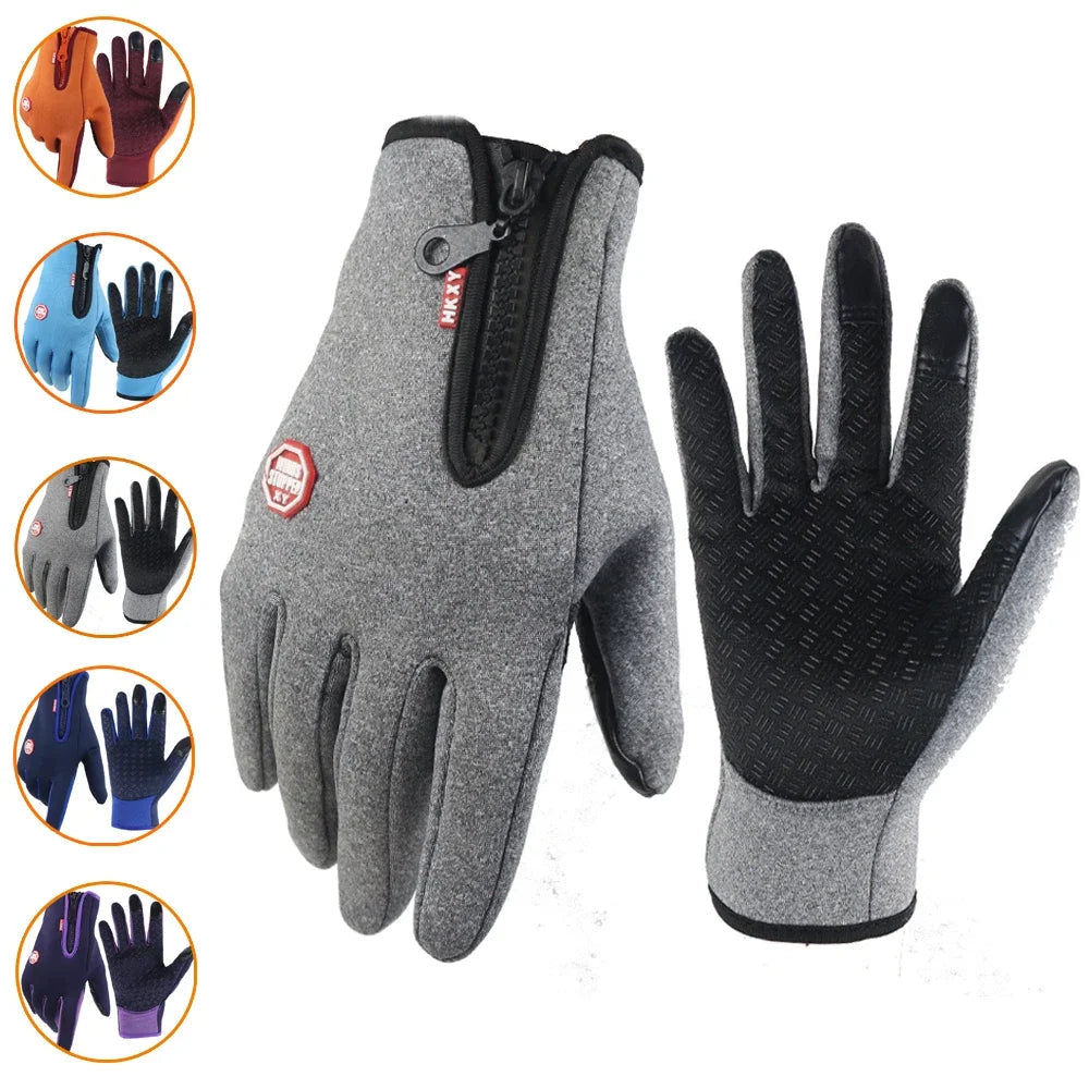 Thermal Winter Gloves For Men Women Touchscreen Warm Outdoor Cycling Driving Motorcycle Gloves Windproof Non-Slip Womens Gloves GlowCart