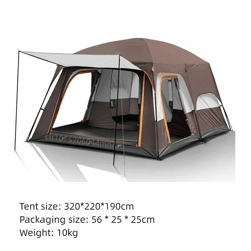 Outdoor Camping Tent, Portable Folding Anti Rainstorm GlowCart