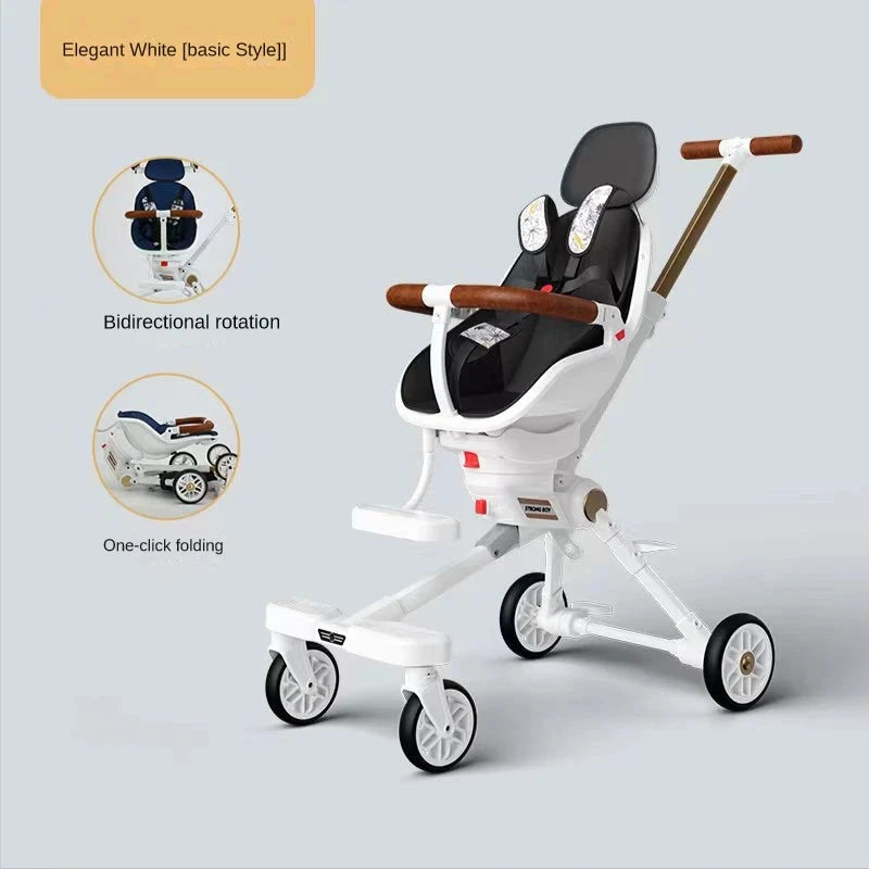 New Lightweight stroller can be carried on the plane baby stroller foldable Can sit and lie down baby trolley car four wheels GlowCart