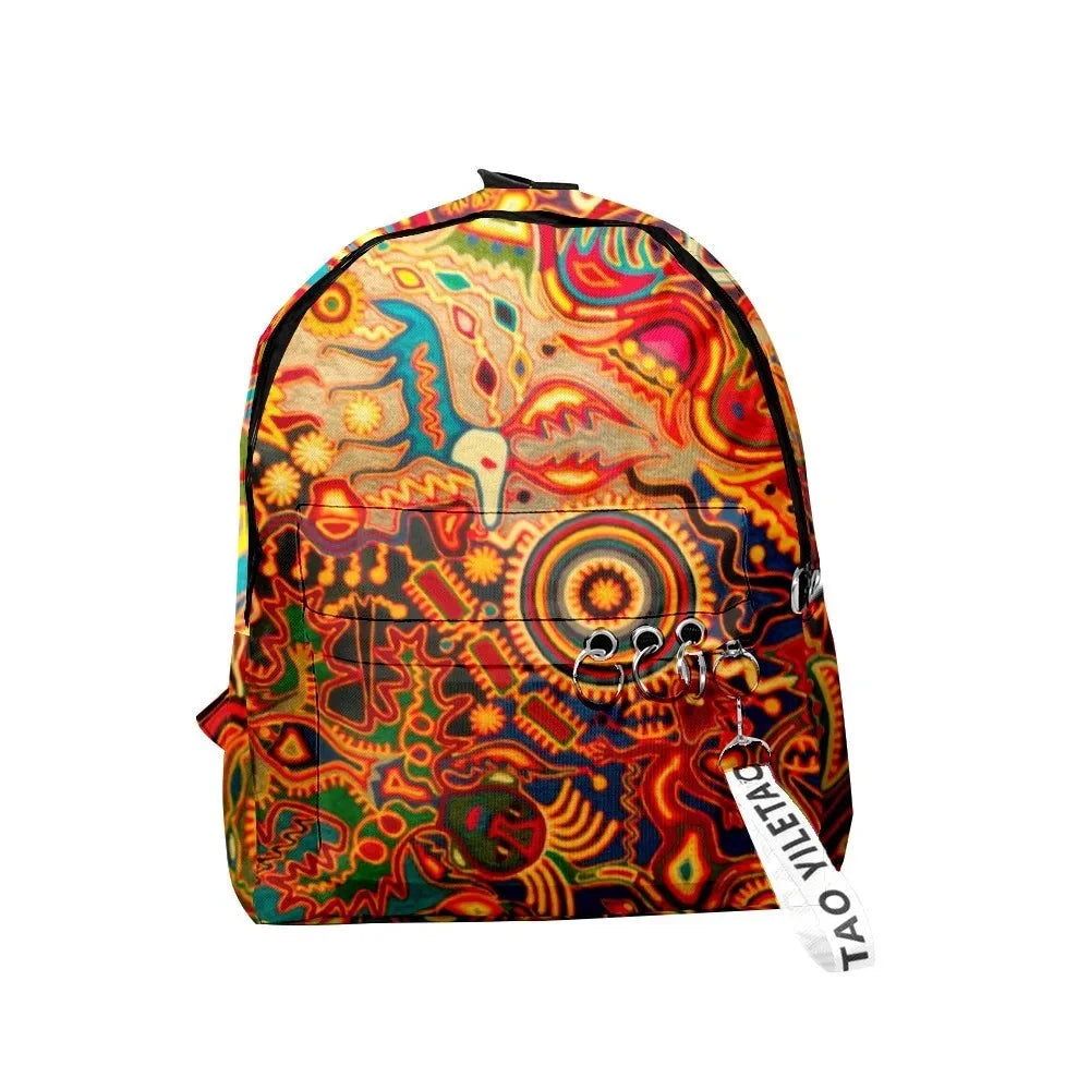 Popular Youthful Anime abstraction School Bags Notebook GlowCart