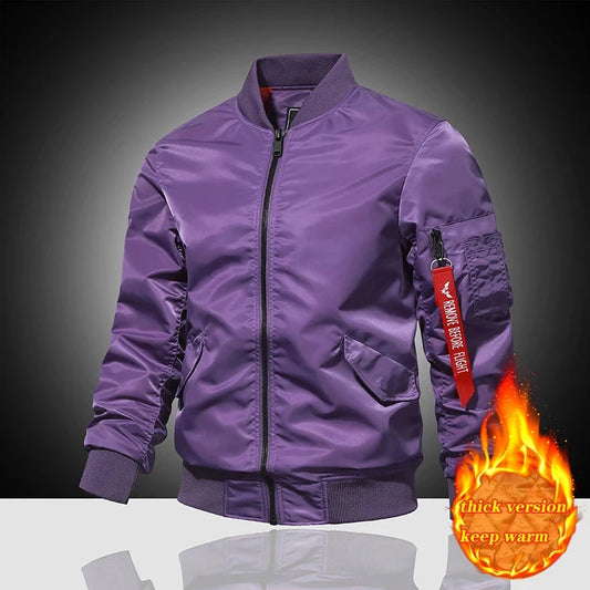 Spring and Autumn Winter Air Force MA1 Pilot Jacket Men's GlowCart