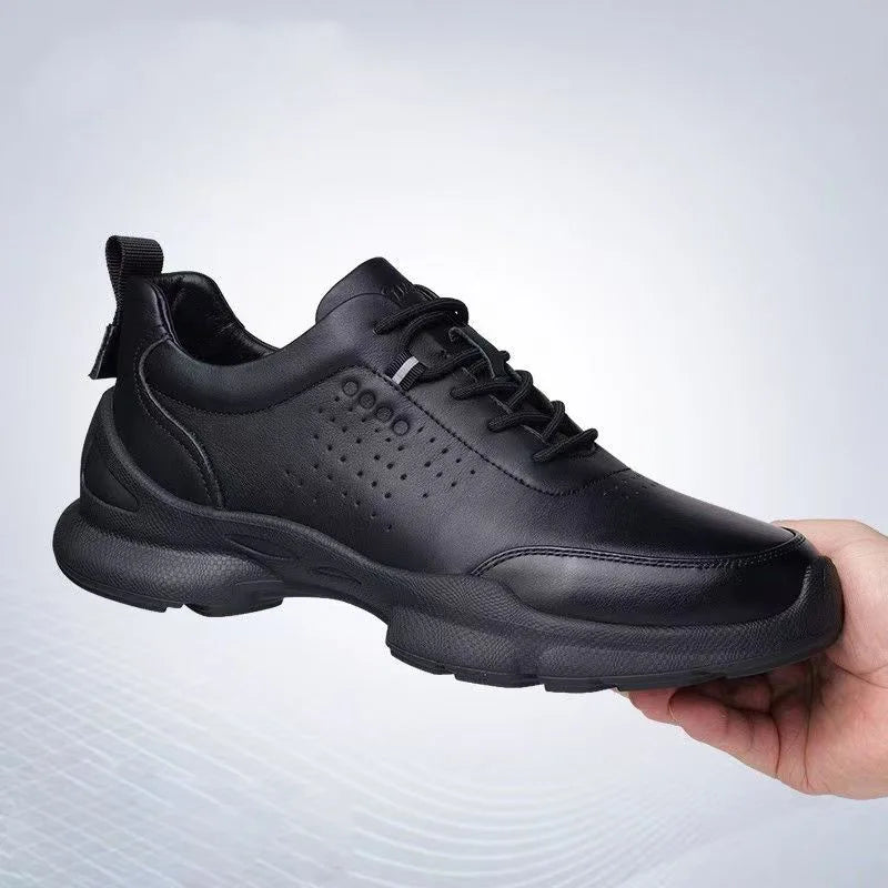 2025 Casual Men's Shoes Comfortable Breathable Walking Shoes Soft Soles Soft Surfaces Official Solid Color Men's Shoes GlowCart