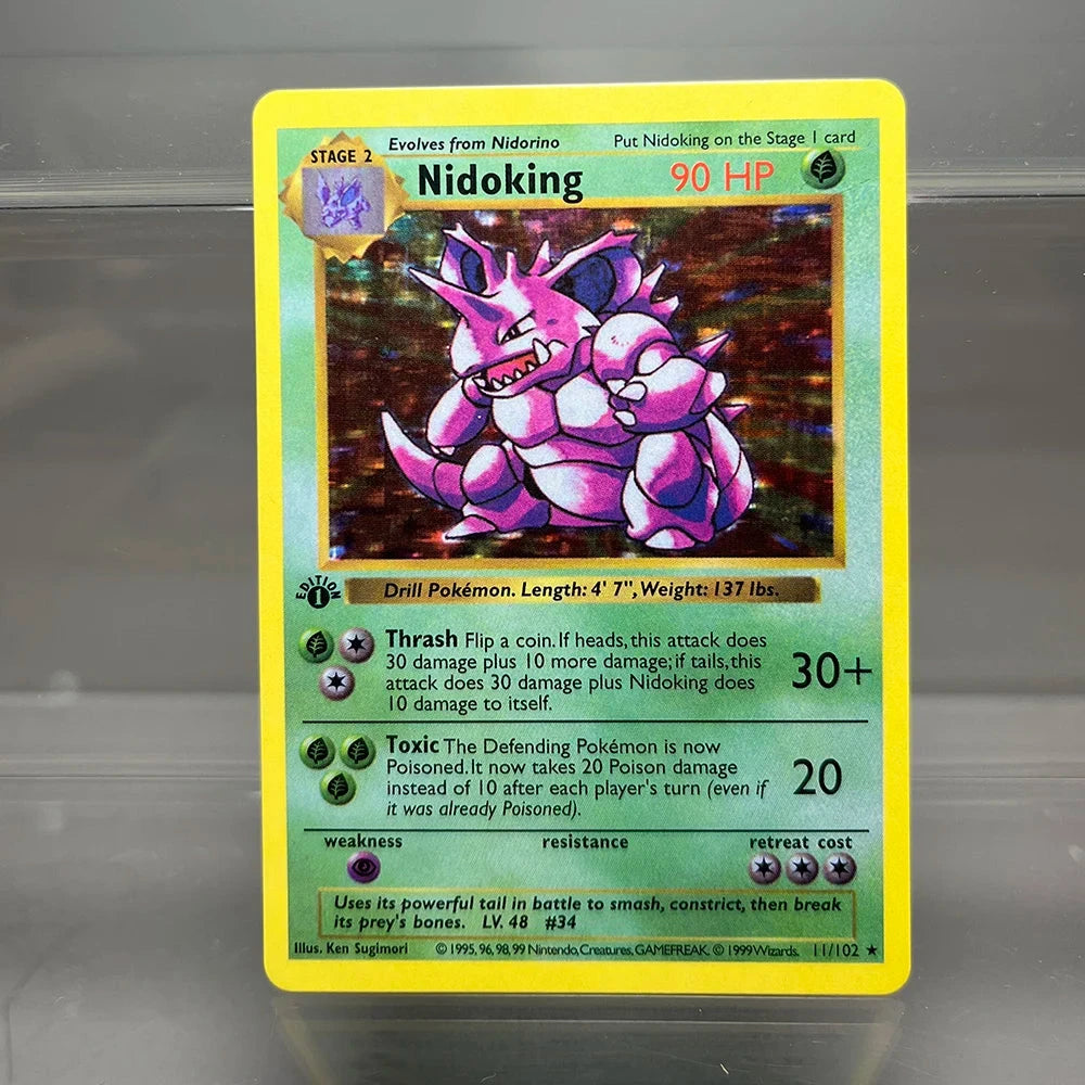 PKM Cards 1st Edition Charizard Blastoise Dragonite 1996 GlowCart