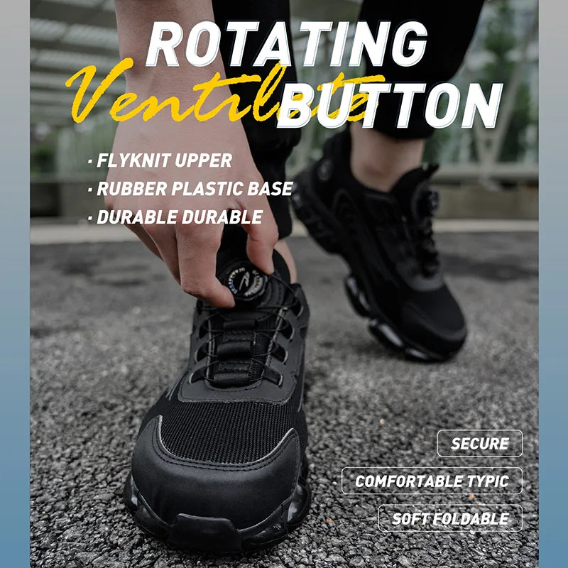 Lightweight Safety Shoes Men Women Work Shoes Steel Toe Cap Working Boots Sneakers Man Women Breathable Shoes Tactical Boots GlowCart