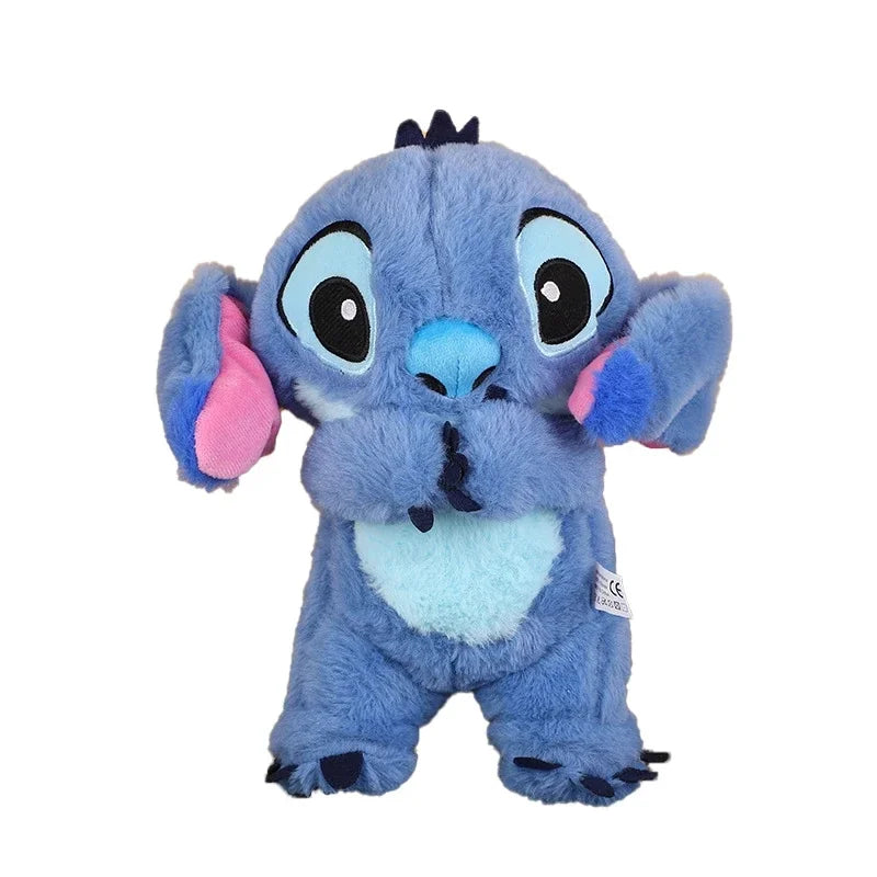 Stitch Plush Doll Breathing Light Child Soothes Toys Pink