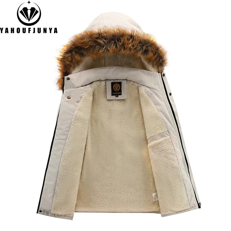 New Winter Men Outwear Fleece Warm Removable Hooded Hiking GlowCart