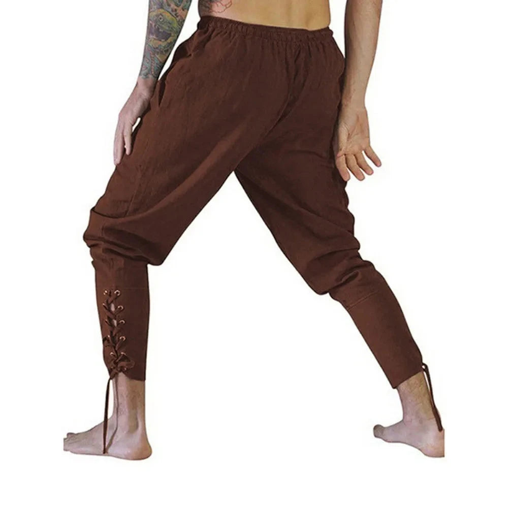 Pirate Pant Viking Costume for Men Renaissance Medieval GlowCart