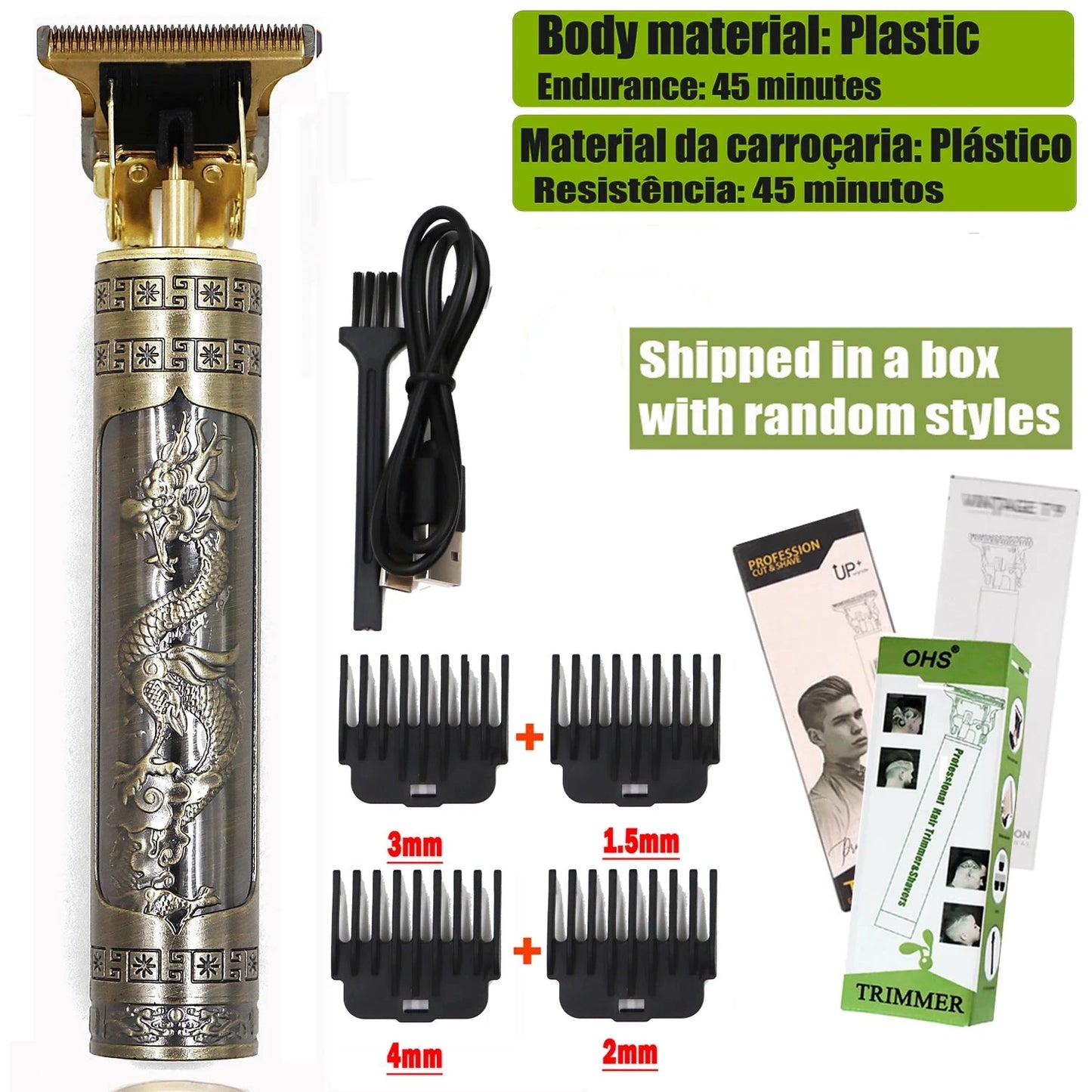 T9 Hair Clipper Repair Beard Shaving Body Hair Trimmer GlowCart