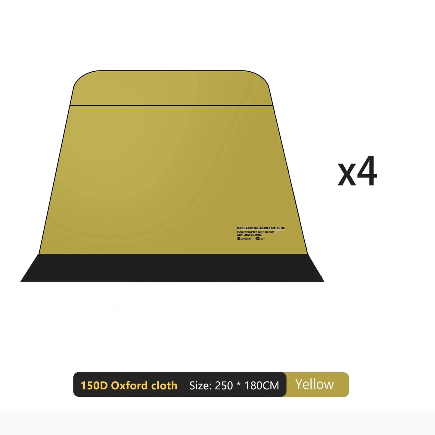 BISINNA 6-8 Persons One-touch Dome Tent Vinyl Coated Canopy GlowCart