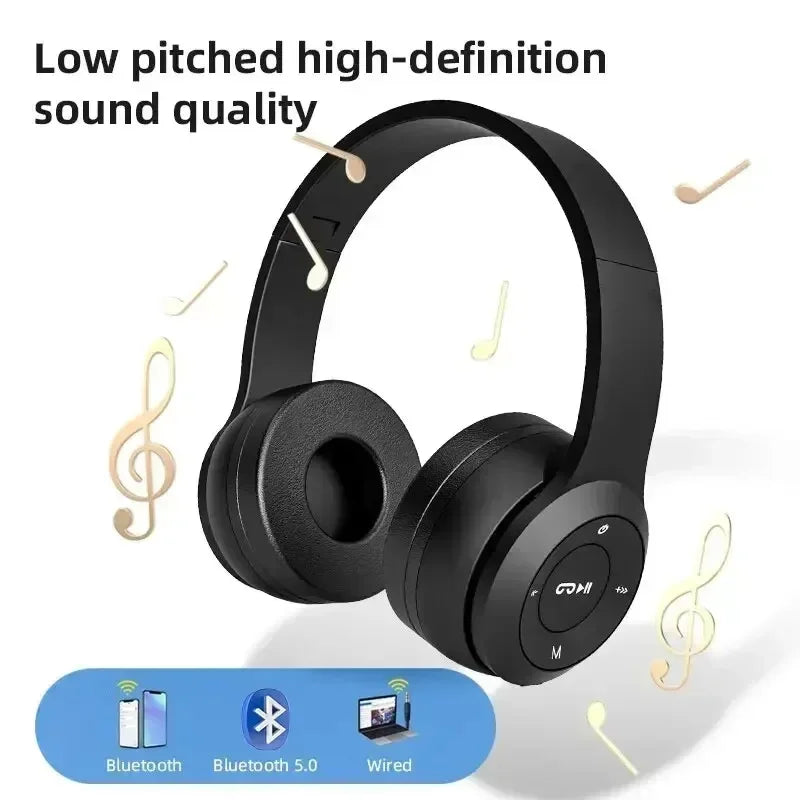 Stereo Headset 5.0 Bluetooth Headset Gamer Headphones Gaming