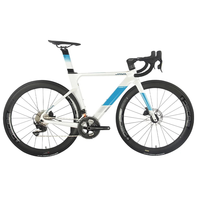 JAVA FUOCO TOP Road Bike 24 Speed Carbon Fiber Road Bicycle R7120 105 Hydraulic Disc Brake Racing Cycling Fuoco-Top DECAF UCI GlowCart