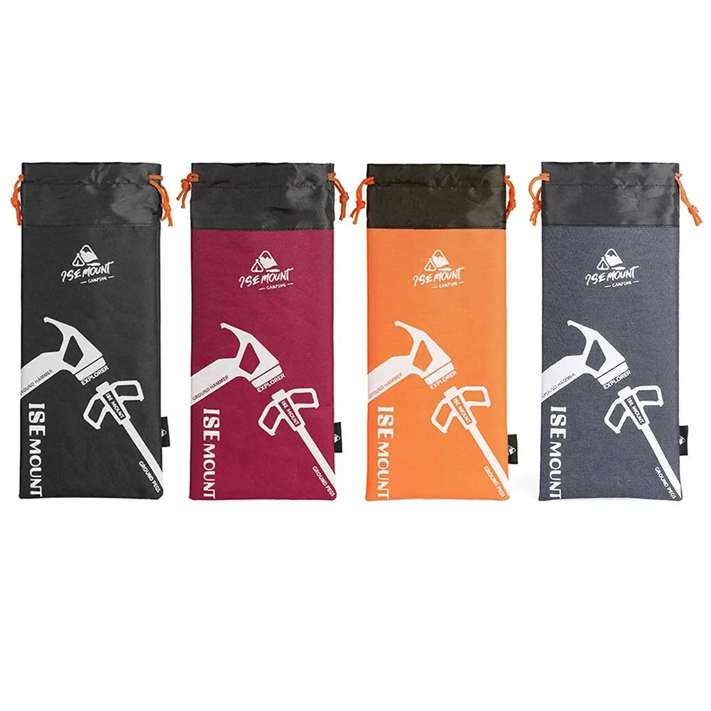 Oxford Cloth Camping Tent Stake Bag Portable Stake Storage GlowCart