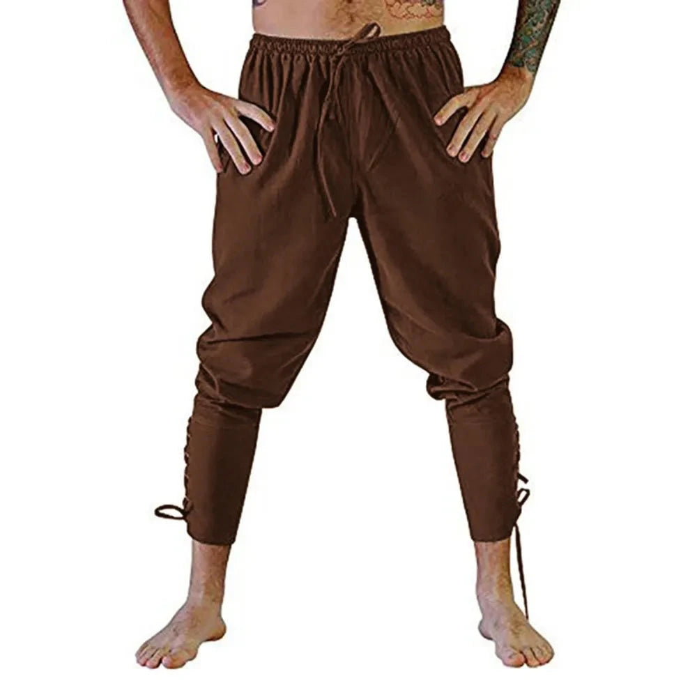 Pirate Pant Viking Costume for Men Renaissance Medieval GlowCart