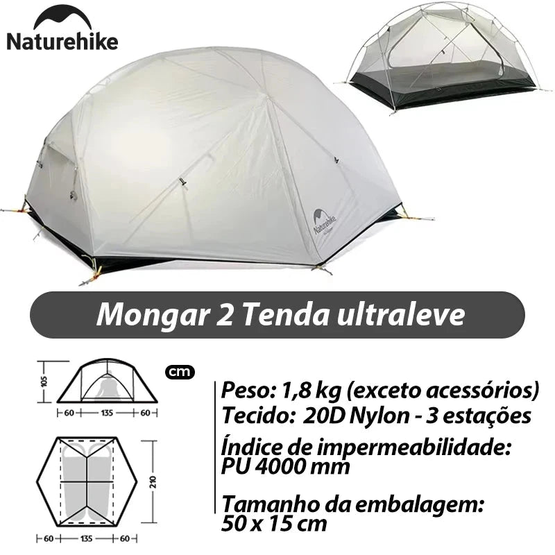 Naturehike Mongar 2 Ultralight Three Season Outdoor GlowCart