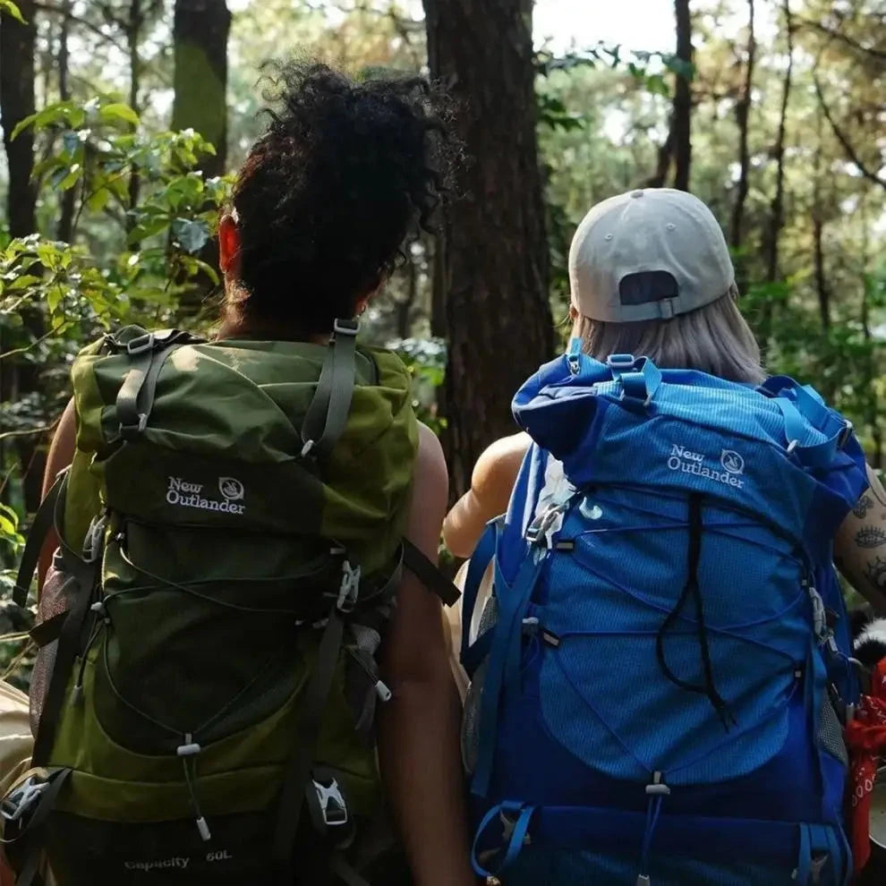 50L Large-Capacity Nylon Backpack for Travel, Camping, GlowCart