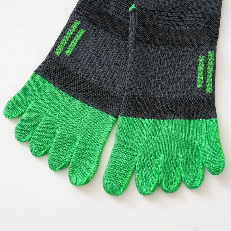 Mans Five Finger Socks Sporty Fitness Sweat-Absorbing Anti-Bacterial Breathable Warm Thermal Outdoor Sport Short Toe Socks Boy GlowCart
