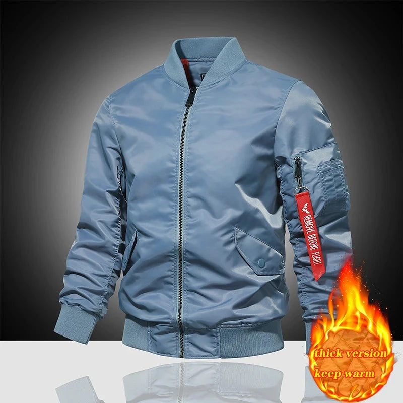 Spring and Autumn Winter Air Force MA1 Pilot Jacket Men's GlowCart