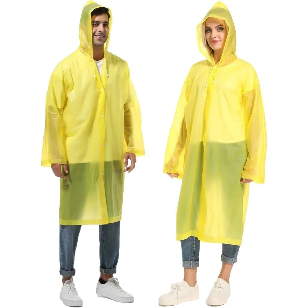 Waterproof Raincoat Outdoor Hiking Portable Adult Poncho GlowCart