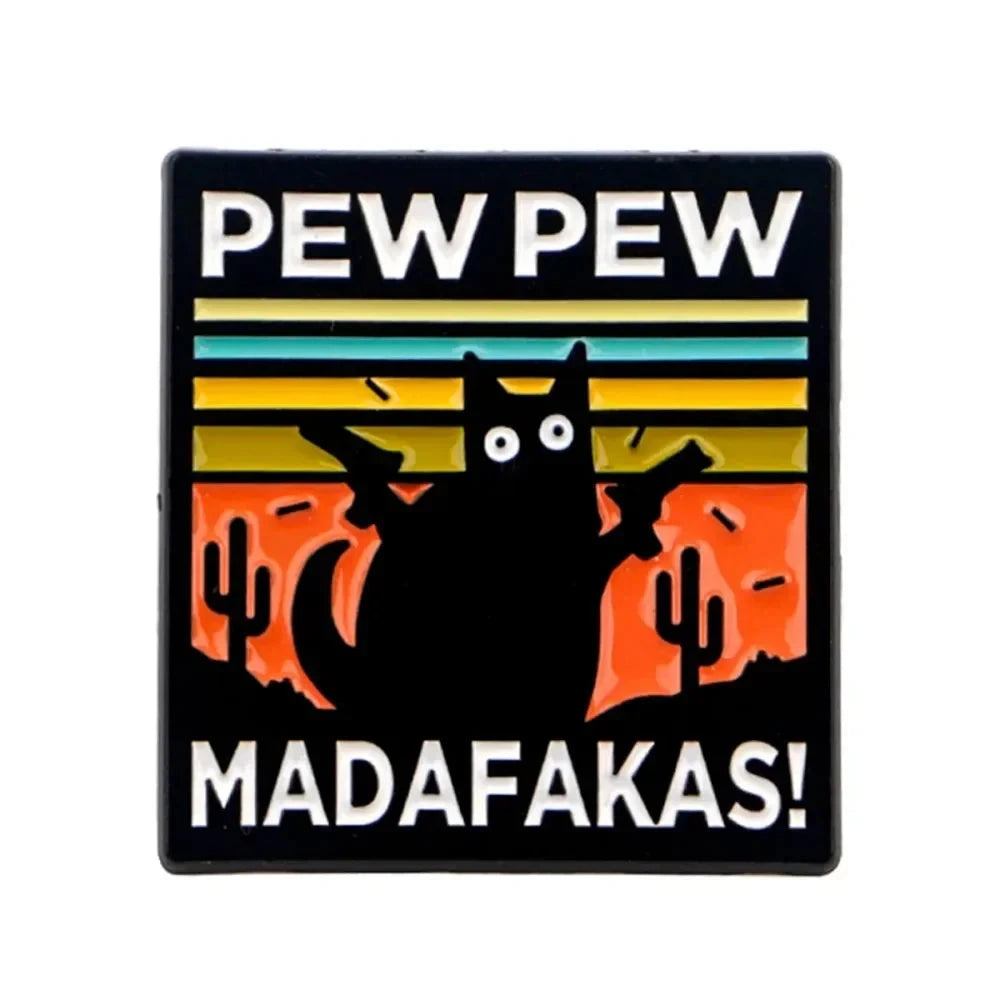 Cartoon Animal Cat Enamel Badge Personality Fashion Design GlowCart