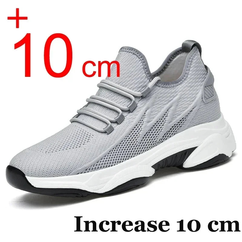 Increasing men sneakers casual heightening shoes 8cm height GlowCart