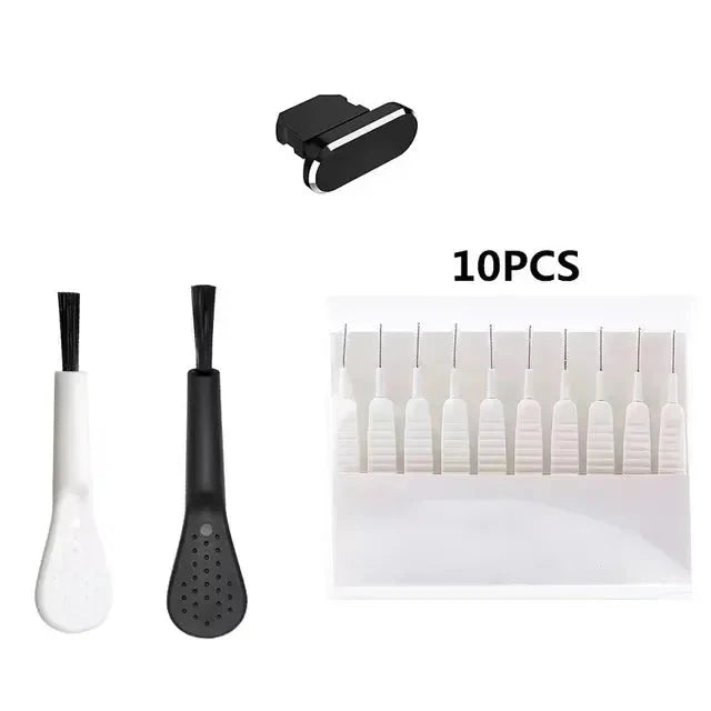 Cell Phone Charging Port Dust Plug with Cleaning Brush for GlowCart