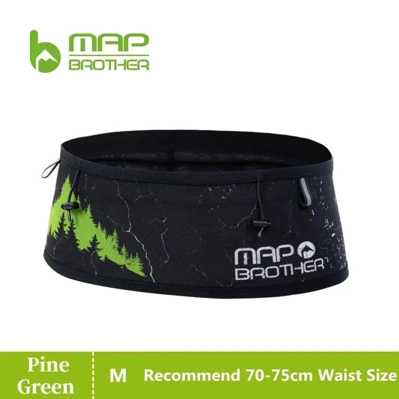 MAP BROTHER W1002 Hydration Running Belt Waist Pack Travel Money Bag Trail Marathon Gym Workout Fitness Mobile Phone Holder Bag GlowCart