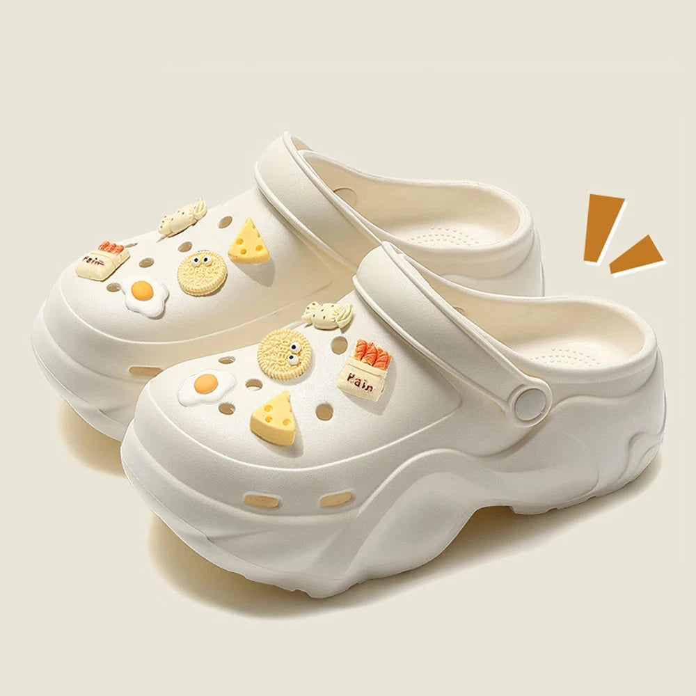 BASATU Women's Fashion Chunky Platform Sandals Summer Thick GlowCart