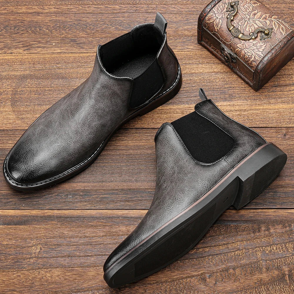 40~46 Men Chelsea Boots Brand Retro Comfortable Fashion Men GlowCart